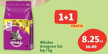 Promotions Whiskas droogvoer kat kip - Whiskas - Valide de 22/06/2022 à 26/06/2022 chez Maxi Zoo