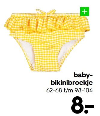 Promoties Babybikinibroekje - Huismerk - Hema - Geldig van 20/06/2022 tot 26/06/2022 bij Hema