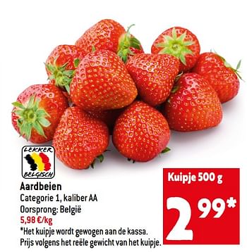 Promoties Aardbeien - Huismerk - Smatch - Geldig van 22/06/2022 tot 28/07/2022 bij Smatch