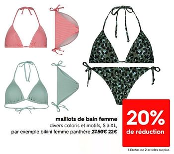Promotions Maillots de bain femme - Produit maison - Hema - Valide de 20/06/2022 à 26/06/2022 chez Hema