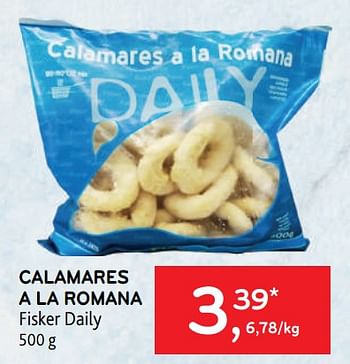 Promotions Calamares a la romana fisker daily - Fisker Daily - Valide de 29/06/2022 à 12/07/2022 chez Alvo