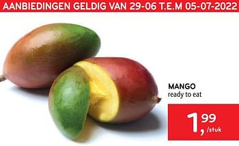 Promotions Mango - Produit maison - Alvo - Valide de 29/06/2022 à 05/07/2022 chez Alvo