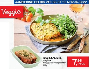 Promoties Veggie lasagne jozephine - Jozephine - Geldig van 06/07/2022 tot 12/07/2022 bij Alvo