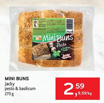 Promoties Mini buns jacky - Jacky - Geldig van 29/06/2022 tot 12/07/2022 bij Alvo
