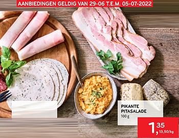 Promoties Pikante pitasalade - Huismerk - Alvo - Geldig van 29/06/2022 tot 05/07/2022 bij Alvo