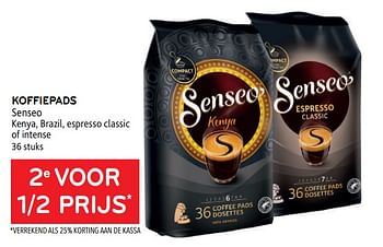 Promoties Koffiepads senseo 2e voor 1-2 prijs - Douwe Egberts - Geldig van 29/06/2022 tot 12/07/2022 bij Alvo