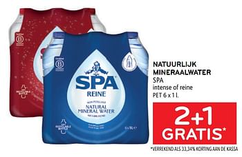 Promotions Natuurlijk mineraalwater spa 2+1 gratis - Spa - Valide de 29/06/2022 à 12/07/2022 chez Alvo
