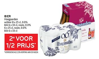 Promoties Bier hoegaarden 2e voor 1-2 prijs - Hoegaarden - Geldig van 29/06/2022 tot 12/07/2022 bij Alvo