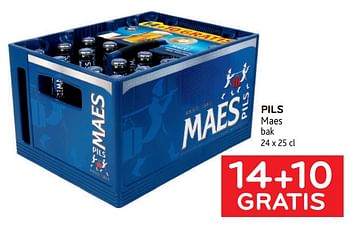 Promoties Pils maes 14+10 gratis - Maes - Geldig van 29/06/2022 tot 12/07/2022 bij Alvo