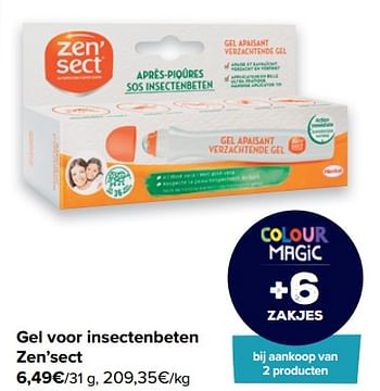 Promoties Gel voor insectenbeten zen’sect - Zensect - Geldig van 22/06/2022 tot 27/06/2022 bij Carrefour