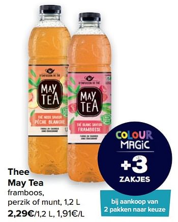 Promoties Thee may tea - May Tea - Geldig van 22/06/2022 tot 27/06/2022 bij Carrefour