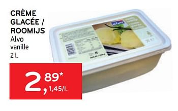 Promotions Crème glacée alvo - Produit maison - Alvo - Valide de 29/06/2022 à 12/07/2022 chez Alvo