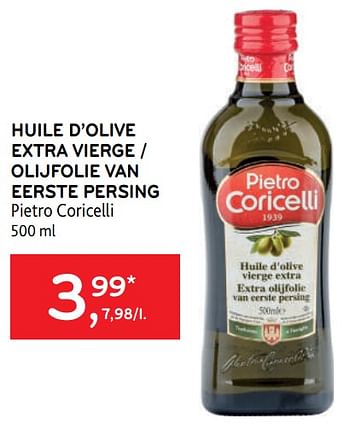Promoties Huile d’olive extra vierge pietro coricelli - Pietro Coricelli - Geldig van 29/06/2022 tot 12/07/2022 bij Alvo