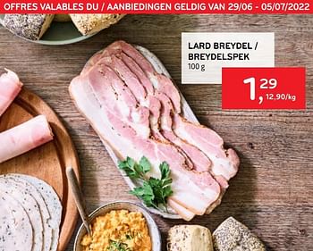 Promoties Lard breydel - Huismerk - Alvo - Geldig van 29/06/2022 tot 05/07/2022 bij Alvo
