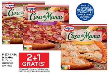 Promoties Pizza casa di mama dr. oetker 2+1 gratis - Dr. Oetker - Geldig van 29/06/2022 tot 12/07/2022 bij Alvo