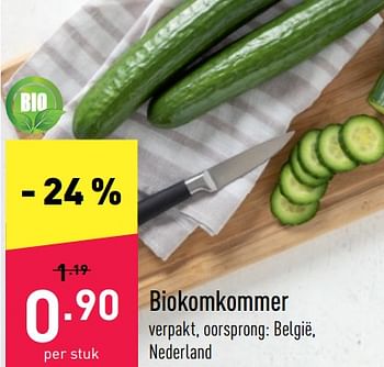 Promoties Biokomkommer - Huismerk - Aldi - Geldig van 27/06/2022 tot 02/07/2022 bij Aldi
