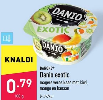 Promoties Danio exotic - Danone - Geldig van 01/07/2022 tot 08/07/2022 bij Aldi