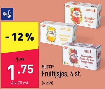 Promoties Fruitijsjes - Mucci - Geldig van 02/07/2022 tot 08/07/2022 bij Aldi