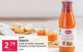 Promotions Gazpacho - Ferrer - Valide de 01/07/2022 à 08/07/2022 chez Aldi