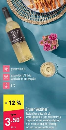 Promotions Grüner veltliner - Vins blancs - Valide de 27/06/2022 à 08/07/2022 chez Aldi