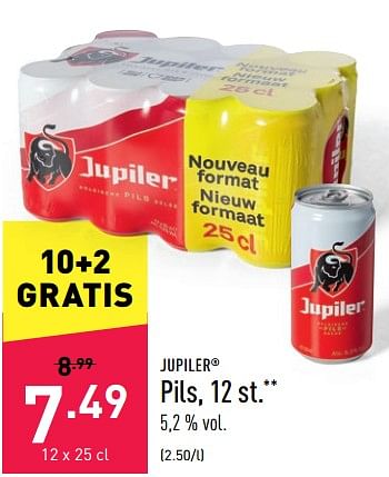 Promotions Jupiler Pils - Jupiler - Valide de 01/07/2022 à 08/07/2022 chez Aldi