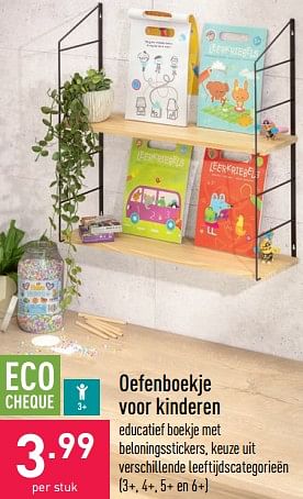 Promoties Oefenboekje voor kinderen - Huismerk - Aldi - Geldig van 29/06/2022 tot 08/07/2022 bij Aldi