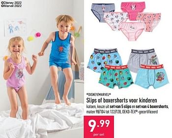 Promoties Slips of boxershorts voor kinderen - Huismerk - Aldi - Geldig van 29/06/2022 tot 08/07/2022 bij Aldi