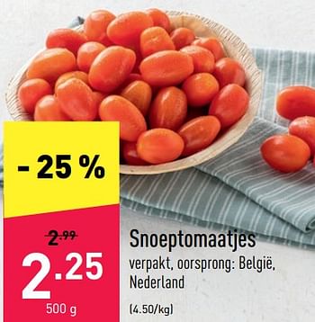 Promoties Snoeptomaatjes - Huismerk - Aldi - Geldig van 27/06/2022 tot 02/07/2022 bij Aldi