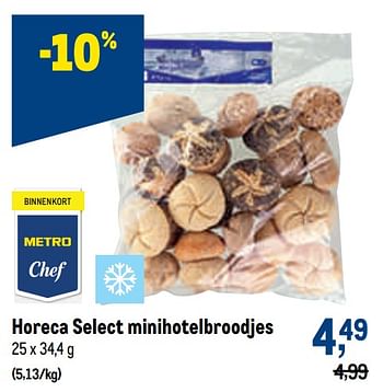 Promoties Horeca select minihotelbroodjes - Huismerk - Makro - Geldig van 29/06/2022 tot 12/07/2022 bij Makro