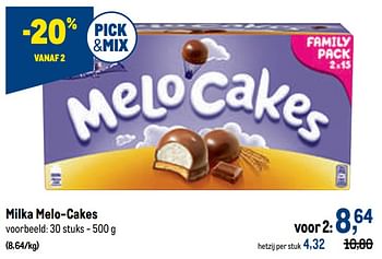 Promoties Milka melo-cakes - Milka - Geldig van 29/06/2022 tot 12/07/2022 bij Makro