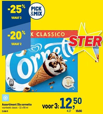 Promoties Ola cornetto - Ola - Geldig van 29/06/2022 tot 12/07/2022 bij Makro