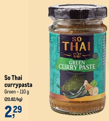 Promoties So thai currypasta - So Thai - Geldig van 29/06/2022 tot 12/07/2022 bij Makro