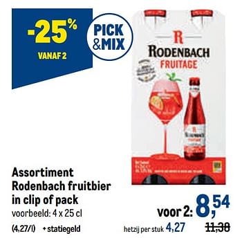Promoties Rodenbach fruitbier - Rodenbach - Geldig van 29/06/2022 tot 12/07/2022 bij Makro