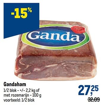 Promoties Gandaham - Ganda - Geldig van 29/06/2022 tot 12/07/2022 bij Makro
