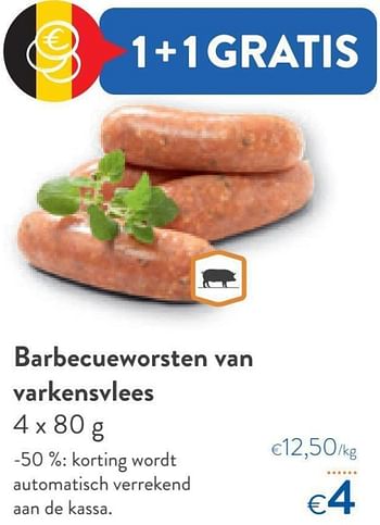 Promoties Barbecueworsten van varkensvlees - Huismerk - Okay  - Geldig van 29/06/2022 tot 12/07/2022 bij OKay