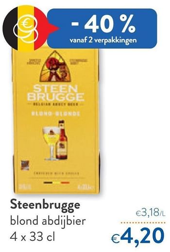 Promoties Steenbrugge blond abdijbier - Steenbrugge - Geldig van 29/06/2022 tot 12/07/2022 bij OKay