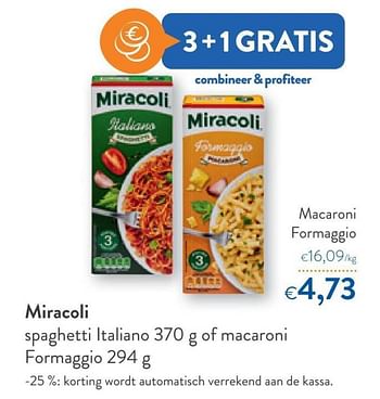 Promoties Miracoli macaroni formaggio - Miracoli - Geldig van 29/06/2022 tot 12/07/2022 bij OKay