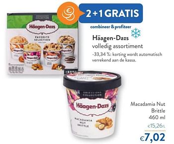 Promotions Häagen-dazs macadamia nut brittle - Haagen-Dazs - Valide de 29/06/2022 à 12/07/2022 chez OKay