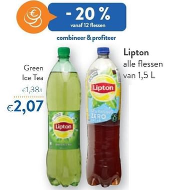 Promoties Lipton green ice tea - Lipton - Geldig van 29/06/2022 tot 12/07/2022 bij OKay