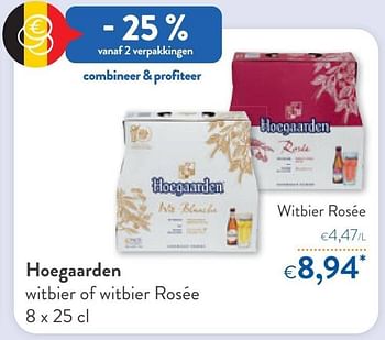 Promoties Hoegaarden witbier rosée - Hoegaarden - Geldig van 29/06/2022 tot 12/07/2022 bij OKay