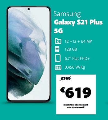 Promotions Samsung galaxy s21 plus 5g - Samsung - Valide de 22/06/2022 à 05/07/2022 chez Base