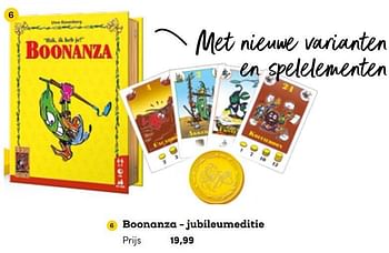 Promoties Boonanza - jubileumeditie - 999games - Geldig van 21/06/2022 tot 20/09/2022 bij BookSpot