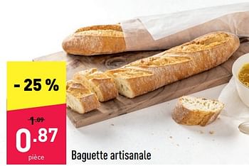 Promotions Baguette artisanale - Produit maison - Aldi - Valide de 27/06/2022 à 02/07/2022 chez Aldi