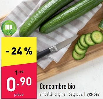 Promotions Concombre bio - Produit maison - Aldi - Valide de 27/06/2022 à 02/07/2022 chez Aldi
