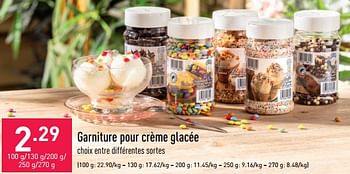 Promotions Garniture pour crème glacée - Produit maison - Aldi - Valide de 01/07/2022 à 08/07/2022 chez Aldi