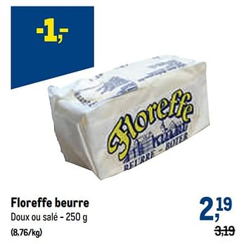 Promoties Floreffe beurre - Floreffe - Geldig van 29/06/2022 tot 12/07/2022 bij Makro