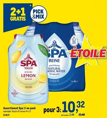 Promoties Spa touch of lemon - Spa - Geldig van 29/06/2022 tot 12/07/2022 bij Makro