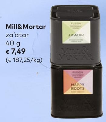 Promoties Mill+mortar za`atar - Mill & Mortar - Geldig van 22/06/2022 tot 16/08/2022 bij Bioplanet