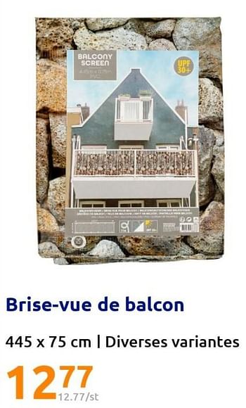 Promotions Brise-vue de balcon - Produit Maison - Action - Valide de 22/06/2022 à 28/06/2022 chez Action