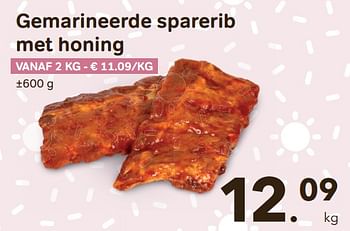 Promoties Gemarineerde sparerib met honing - Huismerk - Bon'Ap - Geldig van 22/06/2022 tot 05/07/2022 bij Bon'Ap